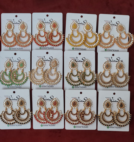 Meenakari Enamel Pearls Ethnic Jhumka