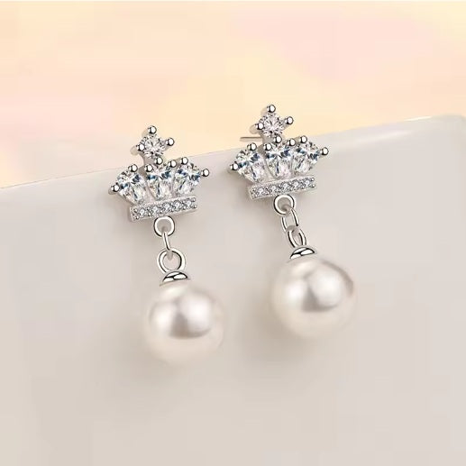 925 Silver Pearl Drop Earrings