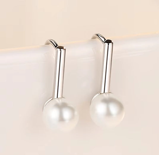 925 Silver Pearl Drop Earrings