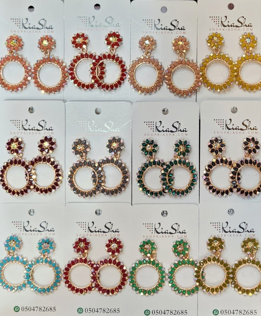 Meenakari Ethnic Jhumka