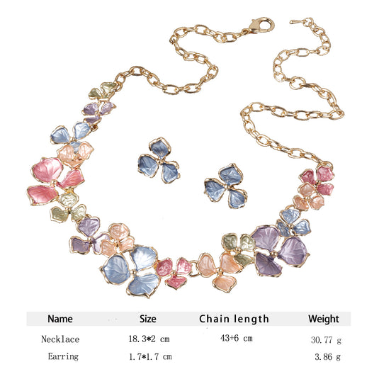 Gold Plated, Stainless Steel, Enamel Coated Multicolor Stylish Set