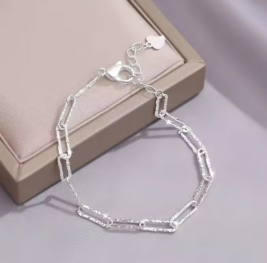925 Silver Adjustable Cuban Link Bracelet