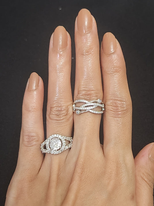 Premium AAA Grade Cubic Zircon/American Diamond - Finger Ring