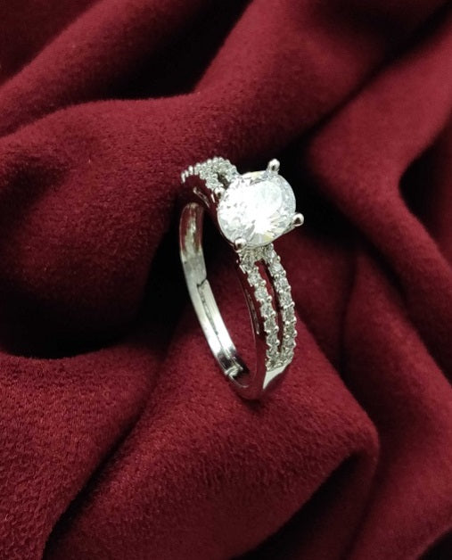 Premium AAA Grade Cubic Zircon/American Diamond - Finger Ring