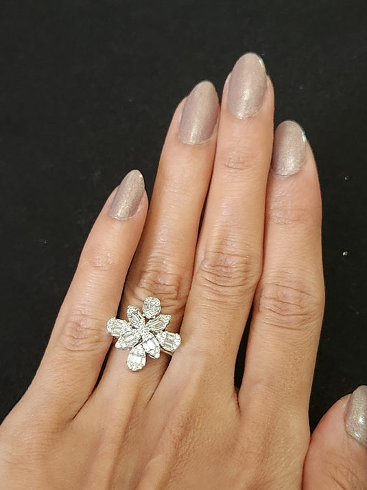 Premium AAA Grade Cubic Zircon/American Diamond - Finger Ring