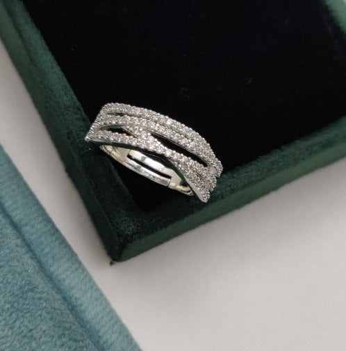 Premium AAA Grade Cubic Zircon/American Diamond - Finger Ring