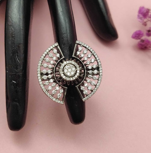 Premium AAA Grade Cubic Zircon/American Diamond - Finger Ring