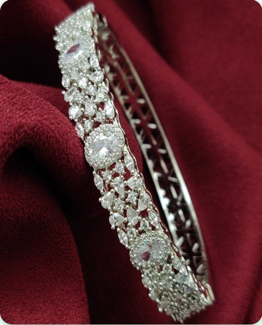 Premium AAA Grade Cubic Zircon / American Diamond Bangle