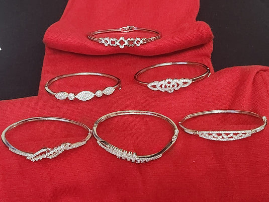 Premium AAA Grade Cubic Zircon / American Diamond Bangle