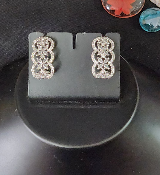 Premium AAA Grade Cubic Zircon/American Diamond Stud Earrings