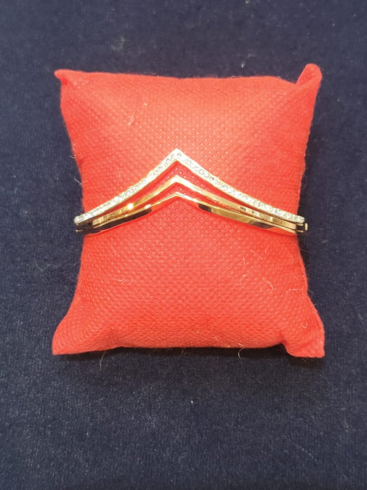 Classic Stainless Steel Crystal Cuff Bangle with Designs of Flowers, Clover, Butterfly, Tree of Life & Evil Eye