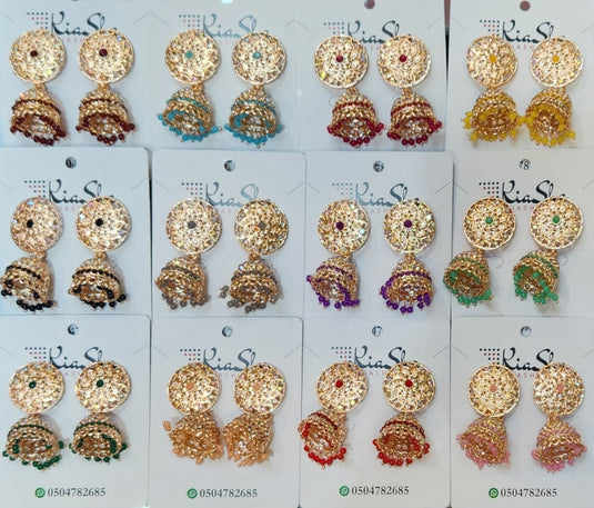 Meenakari Ethnic Jhumka