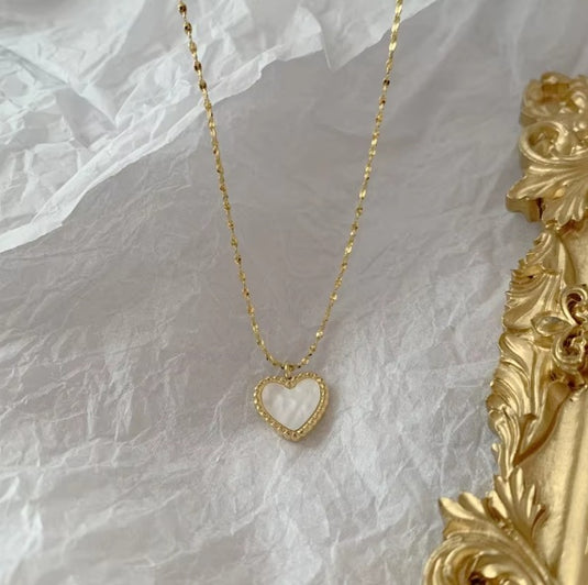Heart Pendant in a Shell Finish