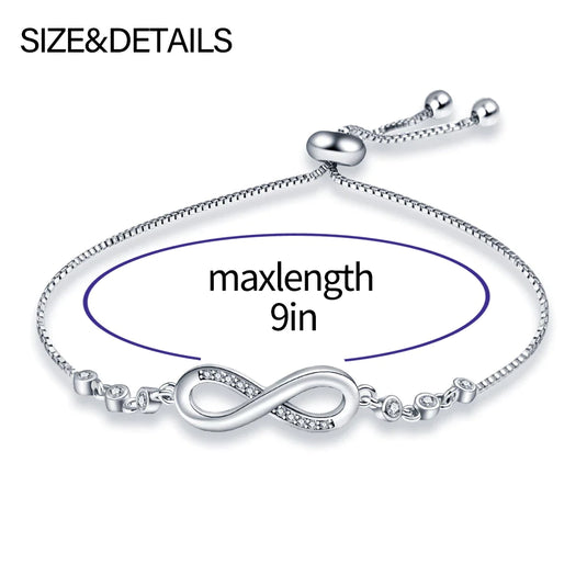 925 Silver Bracelet in an Infinity Design