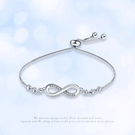 925 Silver Bracelet in an Infinity Design