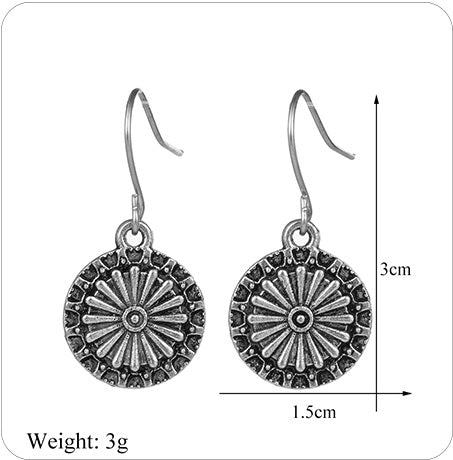Classic Indo Western drop earrings with an ethnic look