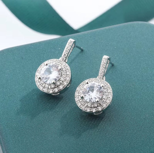 Premium AAA Grade Cubic Zircon/American Diamond Drop Earrings