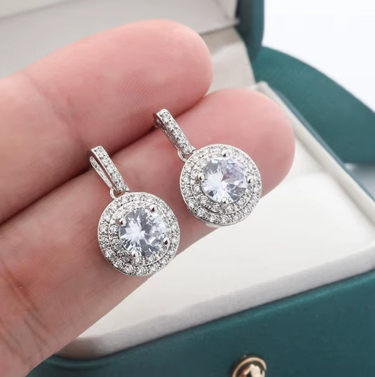 Premium AAA Grade Cubic Zircon/American Diamond Drop Earrings