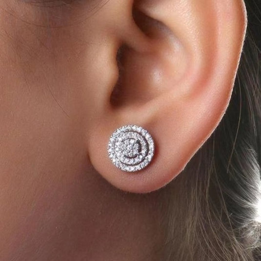 Premium AAA Grade Cubic Zircon/American Diamond Stud Earrings