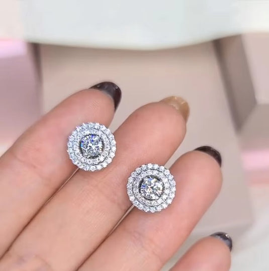 Premium AAA Grade Cubic Zircon/American Diamond Stud Earrings