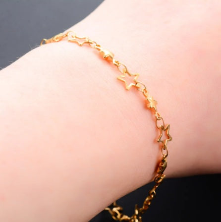 Star Design Stainless Steel Bracelet