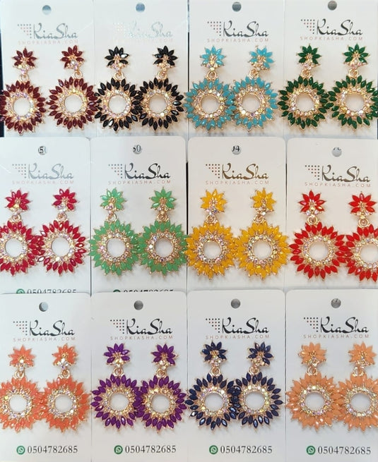 Meenakari Ethnic Jhumka