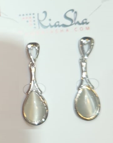Stylish Metallic plating Pearl Drop Earrings