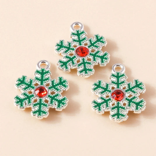 Christmas Snowflake Pendant with a Stainless Steel Chain