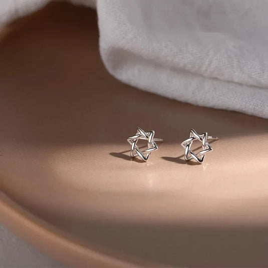 925 Silver Star Stud Earrings