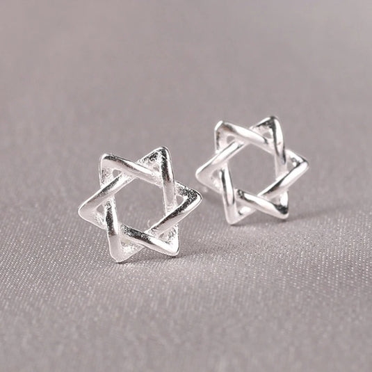 925 Silver Star Stud Earrings