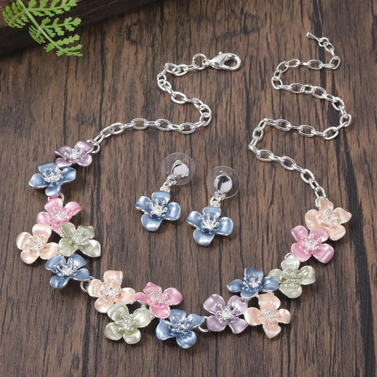 Gold Plated, Stainless Steel, Enamel Coated Multicolor Stylish Set