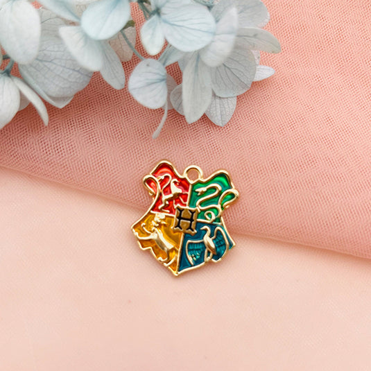 Harry Potter Charm Pendant with a Leather Chain