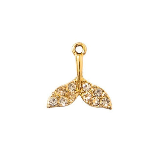 Mermaid Tail Charm Pendant with Stainless Steel Chains