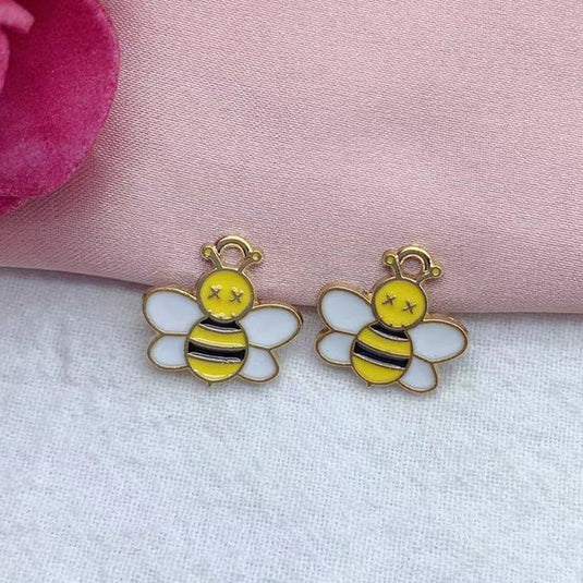 Bee Charm Pendant with Stainless Steel Chain