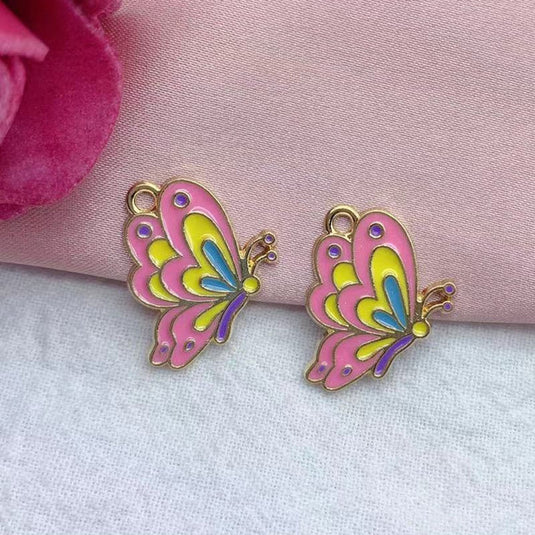 Butterfly Charm Pendant with Stainless Steel Chain