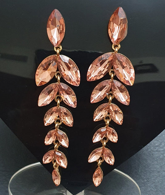 Multi colored stones outlined in Gold classic wear danglers 6 classic colors to add grace to any of your classic outfits