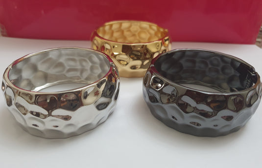 Stylish Formal and Casual wear Hollow Wide Bangle