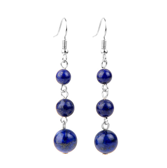 Lapis Lazuli Stone Drop Earrings