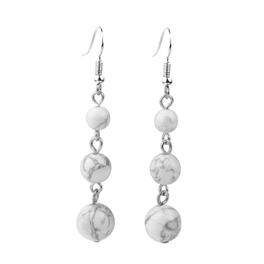 Howlite Stone Drop Earrings