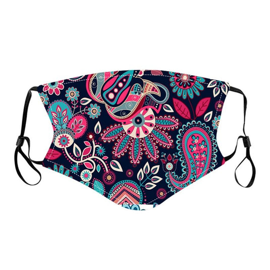 Pretty Printed Adjustable Cotton Masks for Adults