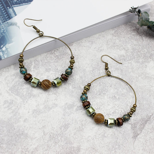 Classic Indo Western Drop Earrings with an Ethnic Look