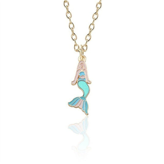 Colorful Mermaid Charm Pendant