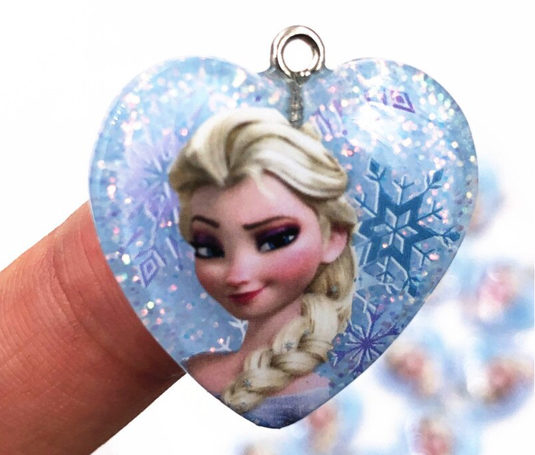 Pretty Elsa - Frozen Heart Pendant with a 925 Silver Chain