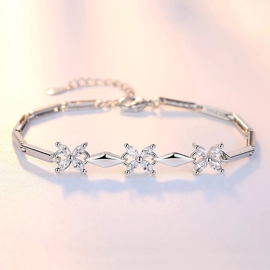 925 Silver Adjustable Butterfly Design Bracelet