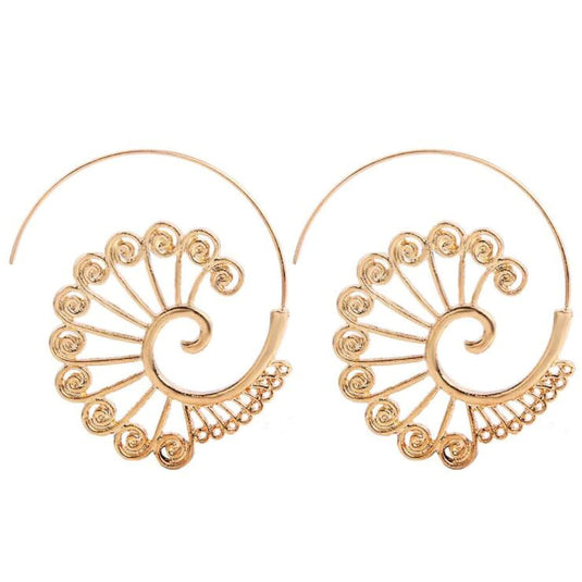 Hoop Style Earrings in Gold