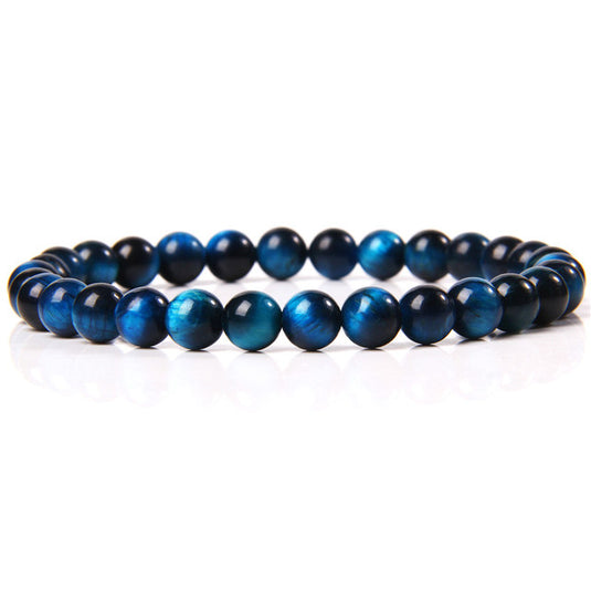 Blue Lapis Tiger Eye Stretch Bracelets for Men & Women