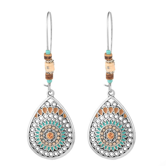 Classic Indo Western drop earrings with an ethnic look