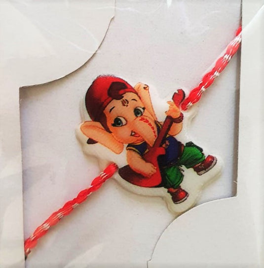 Cute Kids Rakhi packs with Belgian Chocolates and a Personalised Card includes Free Delivery