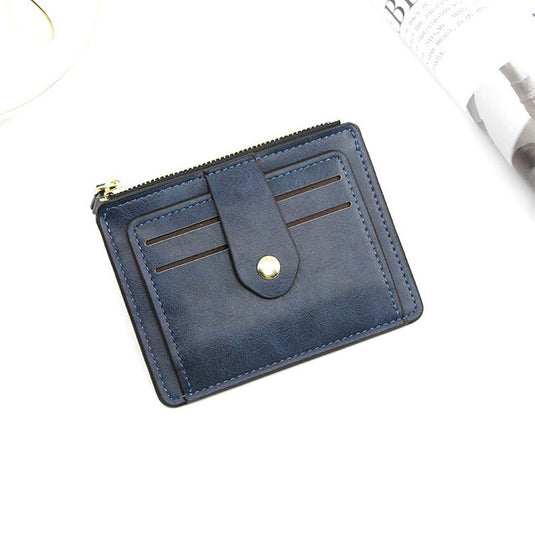 Mini Coin Purse and Credit Card Case in Blue