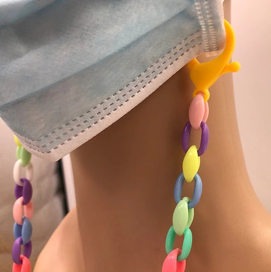 Colorful Beaded Kids Mask Chains and Lanyards